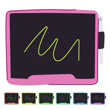 Bluetooth digital handwriting pad vector cartoon graphic 스톡 일러스트