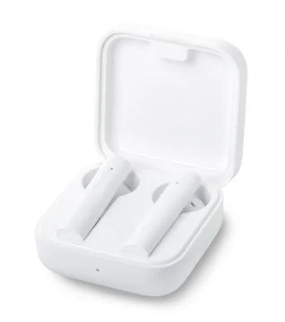 Bluetooth headphones in box Stock Photos