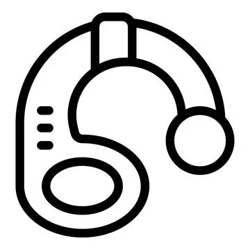 Bluetooth headset connecting wirelessly using radio waves icon イラスト素材