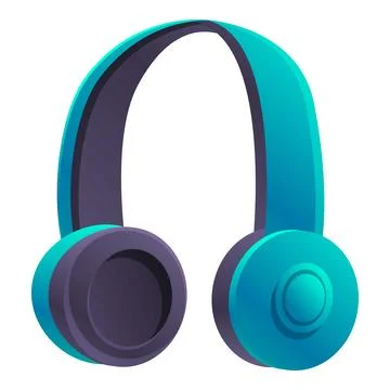 Bluetooth headset icon, cartoon style イラスト素材
