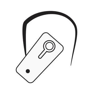 Bluetooth headset icon on white background. flat style. ear bluetooth headset イラスト素材