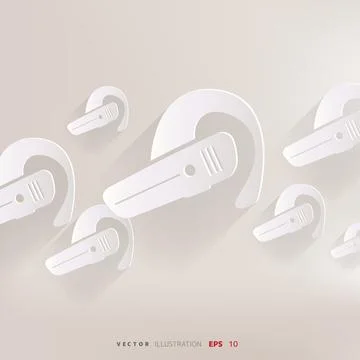 Bluetooth Headset icon. Wireless connection イラスト素材