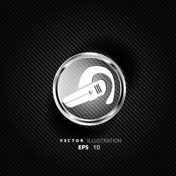 Bluetooth Headset icon. Wireless connection イラスト素材