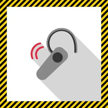 Bluetooth headset 스톡 일러스트