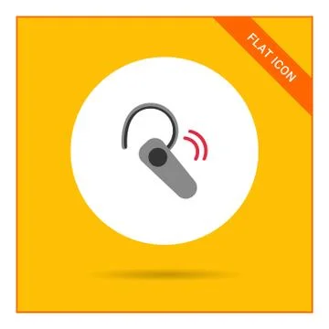 Bluetooth headset 스톡 일러스트