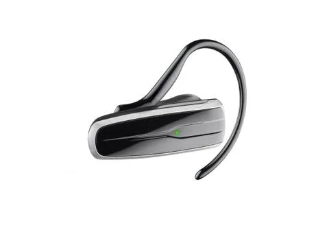 Bluetooth headset isolated on white background Stock Photos