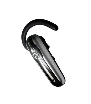 Bluetooth headset isolated on white Stock Photos