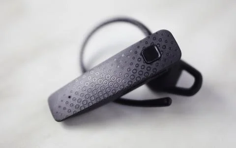 Bluetooth headset for mobile phone Stock Photos