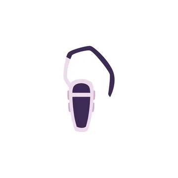 Bluetooth headset smartphone accessory flat style, vector illustration イラスト素材