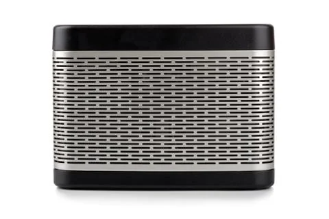 Bluetooth mini Speaker on white background Stock Photos