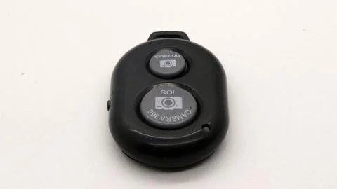 Bluetooth shutter remote for camera isolated Stock Photos