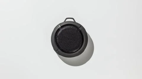 Bluetooth speaker on white background Stock Photos