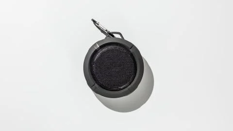 Bluetooth speaker on white background Foto stock