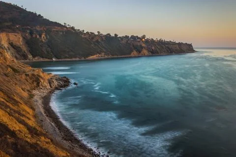 Bluff Cove Sunset Foto stock