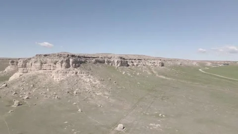 Bluff side shot Video stock 154840377