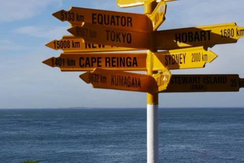 Bluff sign post Stock Photos