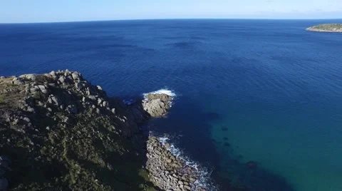 The Bluff Track Forward to Sea Stock Footage 57717472