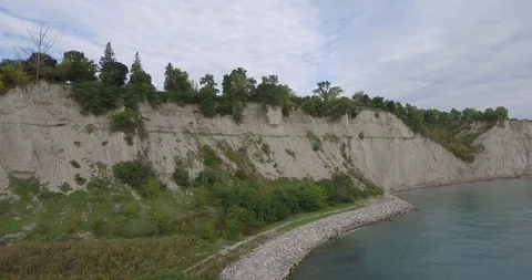 Bluffs side sweep Vídeos de archivo 127666152