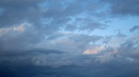 Bluish Darkening Clouds Stock Footage 51299455