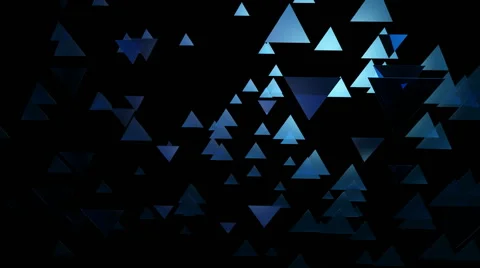 Bluish glow triangle Stock-Footage 52001367
