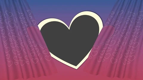 Bluish-reddish tinted Message motion curtain card of empty gray board Stock Footage 102850732