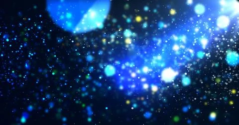 Bluish underwater like translucent AWARD SHOW SPOTLIGHT STAGE PODIUM DUST. .. Stock Illustration