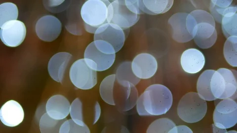 Bluish white-gray bokeh / defocus background - many tiny sparkling lights Stock Footage 130017987
