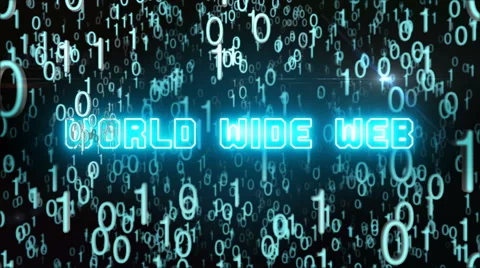 Bluish World Wide Web concept with digital code Stock Footage 66418749