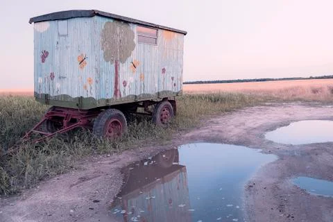 Blumenwagen Stock Photos