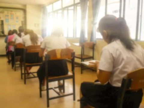 Blur abstract background of examination room Stock Photos