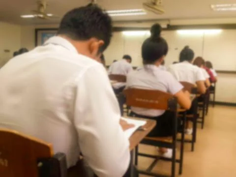 Blur abstract background of examination room Stock Photos