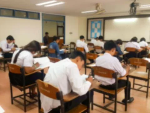 Blur abstract background of examination room Stock Photos