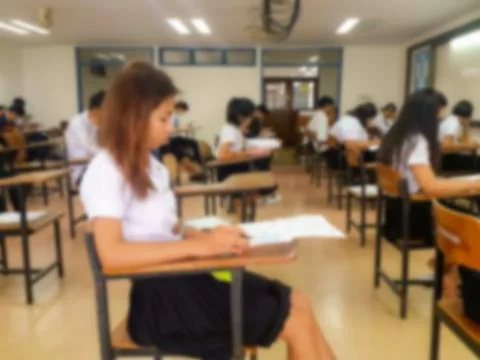 Blur abstract background of examination room Stock Photos