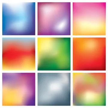 Blur abstract background set Stock Illustration