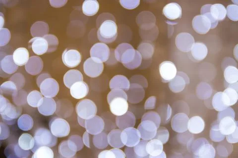 Blur - abstract bokeh circle string lights for background wallpaper 库存照片
