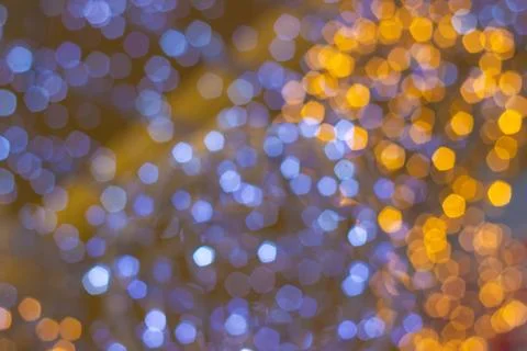 Blur - abstract bokeh circle string lights for background wallpaper Photos