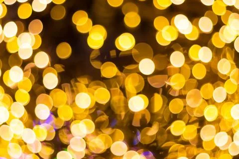 Blur - abstract bokeh circle string lights for background wallpaper Photos