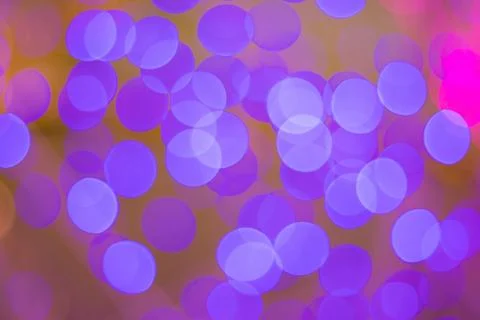 Blur - abstract bokeh circle string lights for background wallpaper 스톡 사진