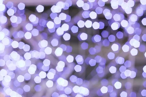 Blur - abstract bokeh circle string lights for background wallpaper 库存照片