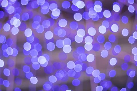 Blur - abstract bokeh circle string lights for background wallpaper Stock Photos