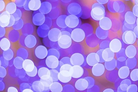 Blur - abstract bokeh circle string lights for background wallpaper Stock Photos