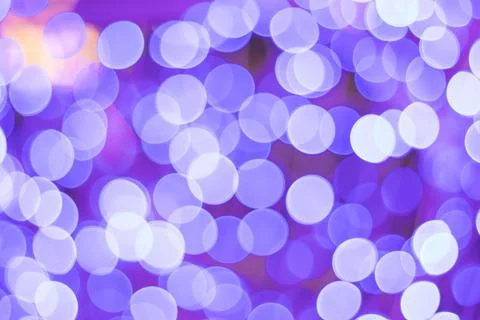 Blur - abstract bokeh circle string lights for background wallpaper Stock Photos