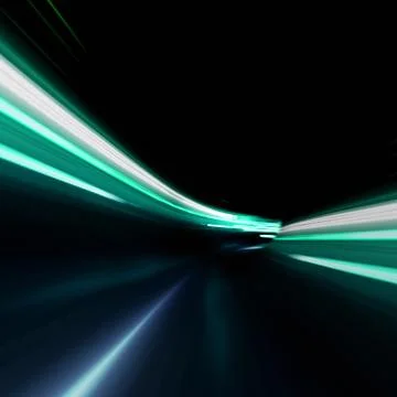 Blur abstract tunnel Stock Illustration