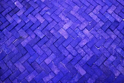 Blur ancient violet moss pattern brick floor pavement stones luxury wall 库存照片