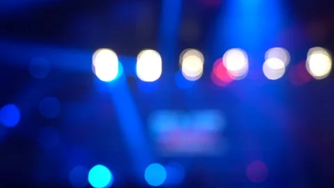 Blur background of Crowd People in the live show; abstract bokeh background Stock Footage 125399580