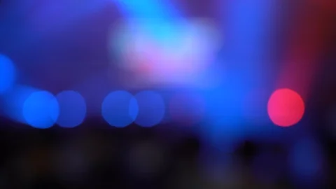Blur background of Crowd People in the live show; abstract bokeh background Stock Footage 125399695