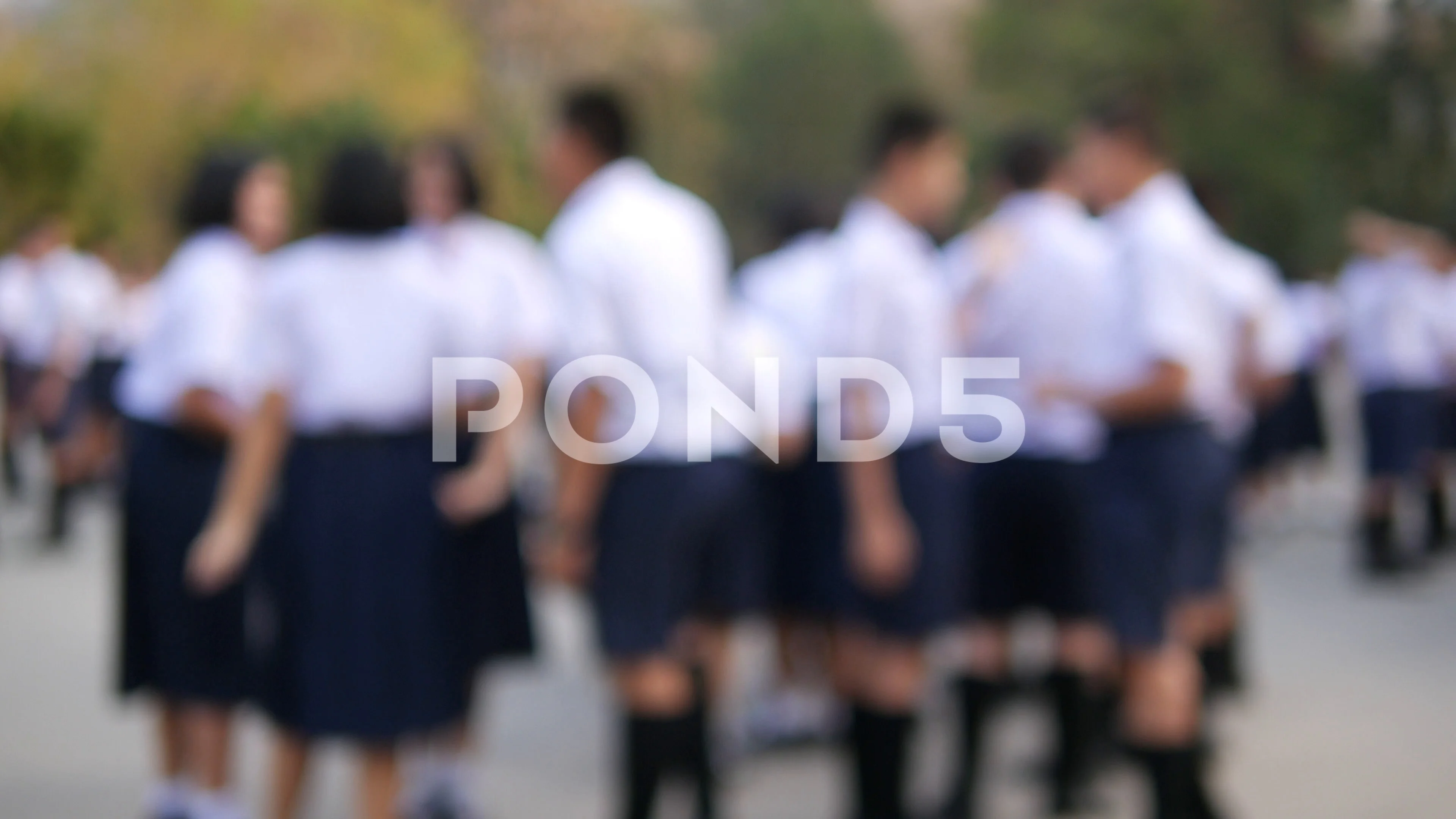 Blur background of high school students ... | Stock Video | Pond5