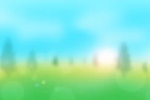 Blur background : Landscape of pine tree with bokeh ,soft blur background Stock Photos