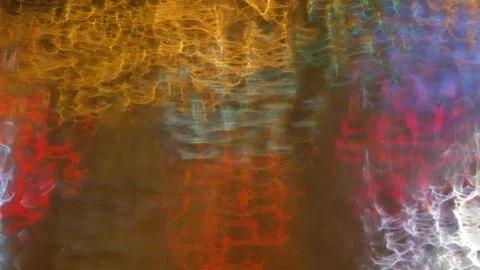 Blur background. Moving bokeh circles of night traffic. Defocused night traffic Stock Illustration