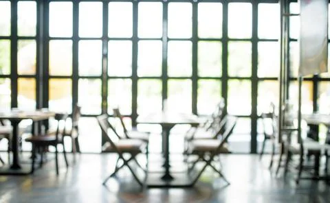 Blur background restaurant Stock Photos